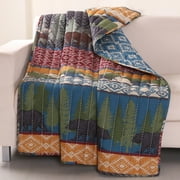 Greenland Home Fashion Nirvana Reversible Accessory Throw Blanket 50x60/" Spice